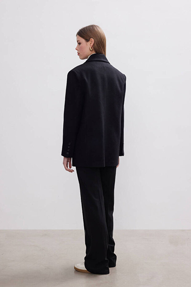 SİYAH KAŞE BLAZER - 5