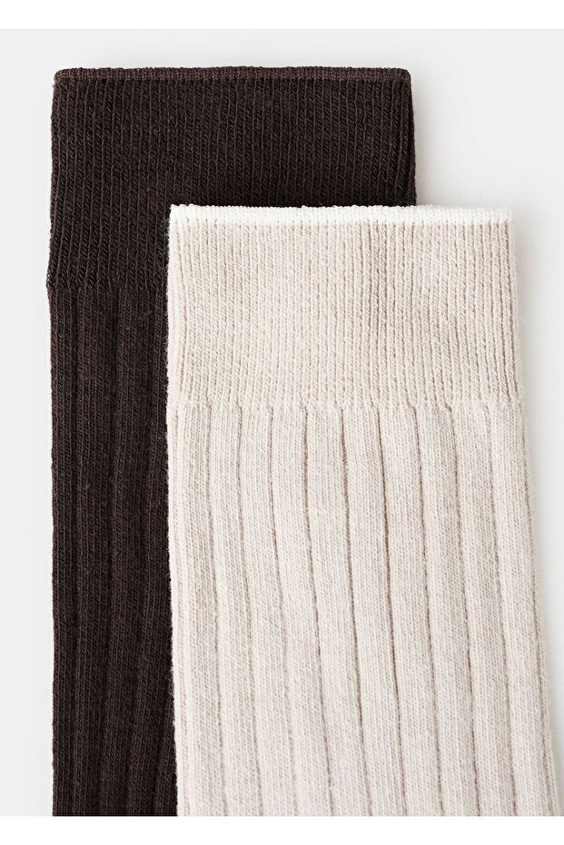 2'li fitilli pamuklu çorap seti - 2