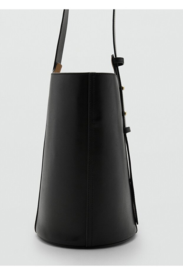 Deri bucket çanta - 6