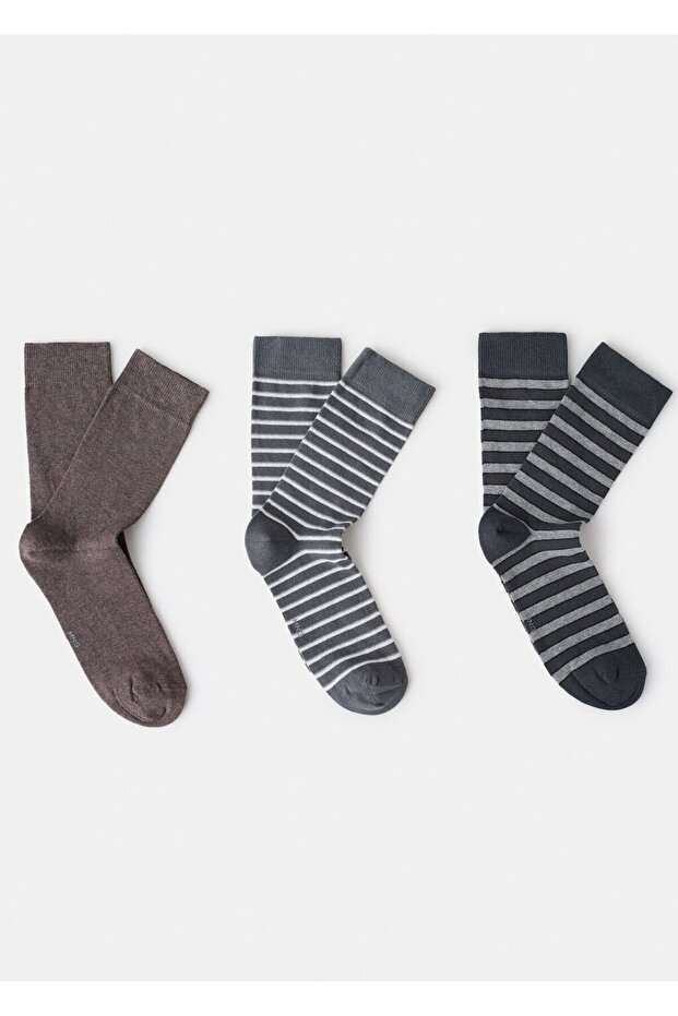 3'lü karma çorap - 1