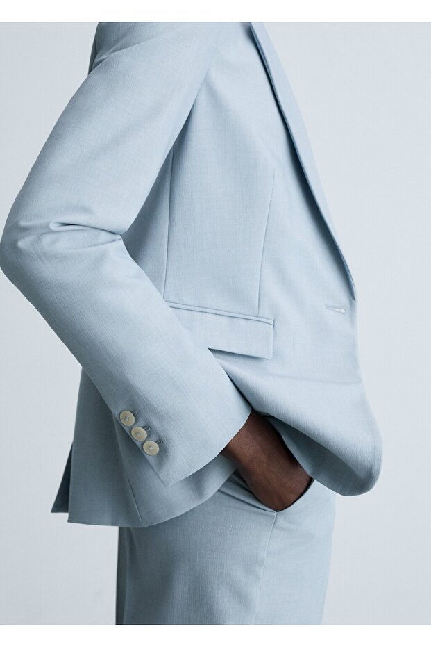 Bedene oturan blazer ceket - 6