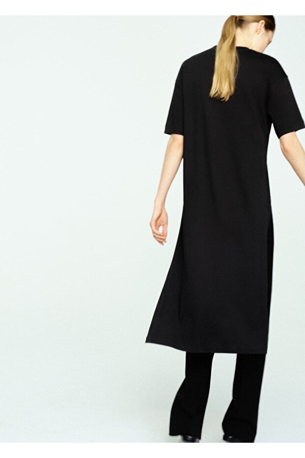 Pamuklu uzun tişört - 4