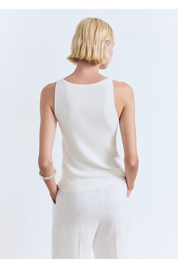 Dünne Strickbluse - 4