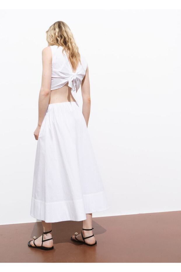 Evaze pamuklu etek - 4