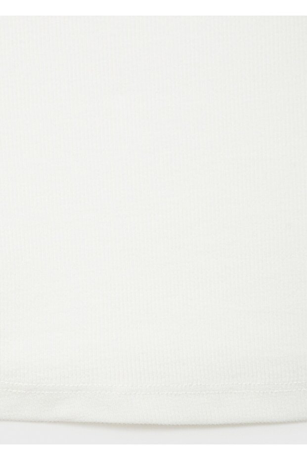 Lastik örgü pamuklu bluz - 5