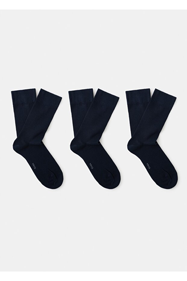 3'lü pamuklu çorap - 1