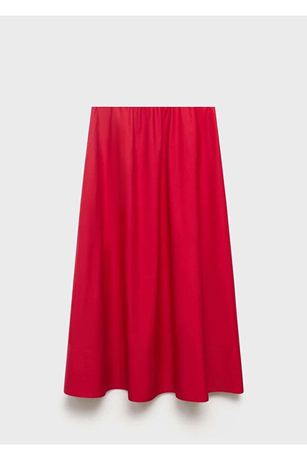 Evaze pamuklu etek - 3