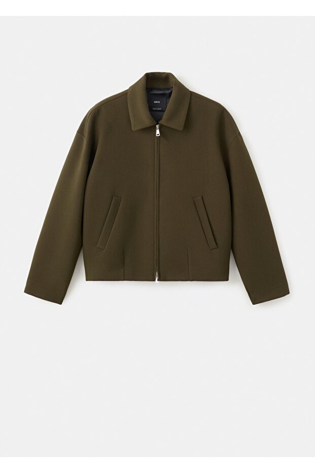 Gömlek yakalı bomber ceket - 3