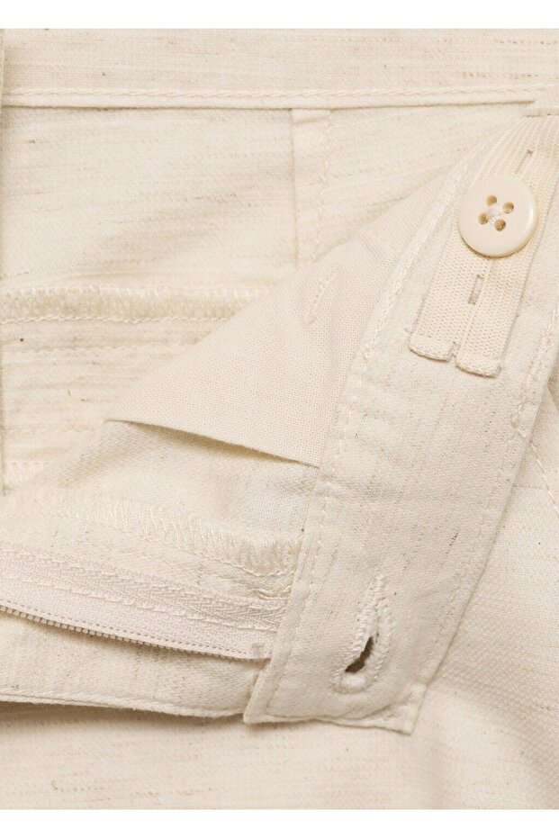 Keten chino bermuda şort - 6