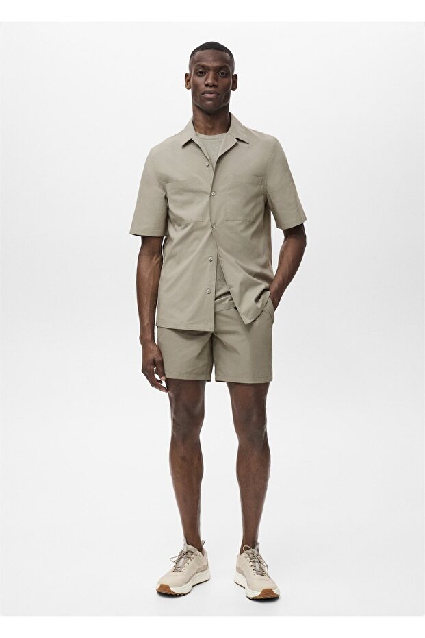 Cepli ve bowling yaka gömlek - 2