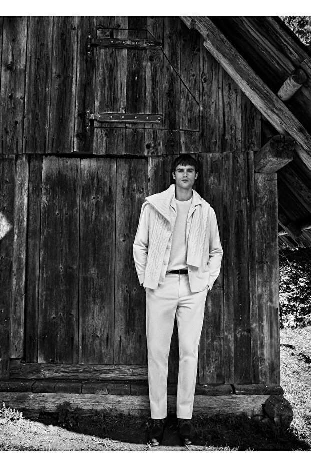 Regular fit pamuklu pantolon - 8