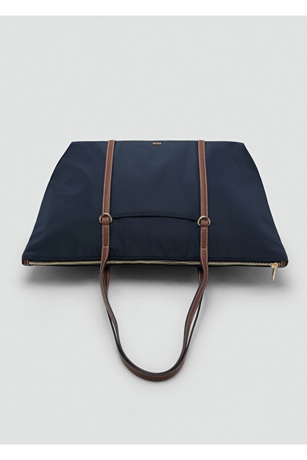 Çift saplı shopper çanta - 5