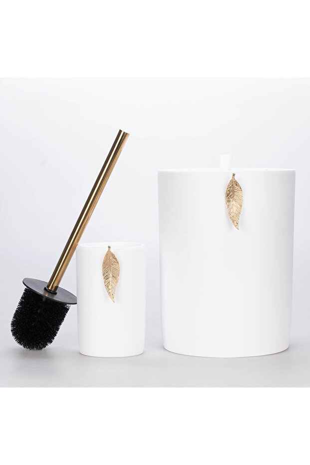 Leaf Banyo Seti Beyaz Altın - 3