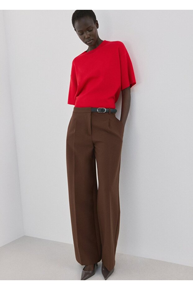 Kısa kollu oversize kazak - 6