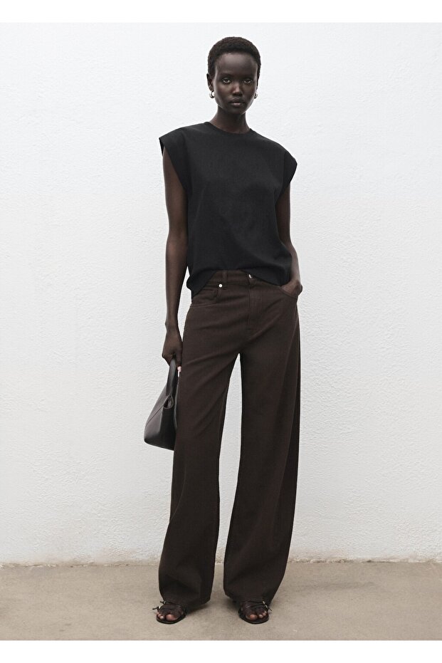 Pamuklu kolsuz tişört - 2