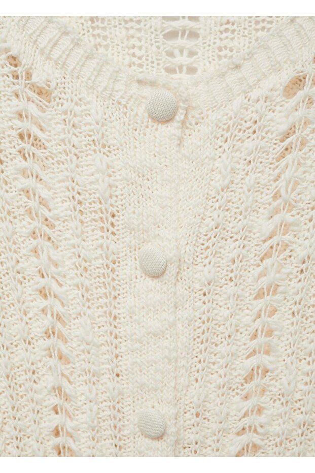 İşlemeli triko hırka - 8