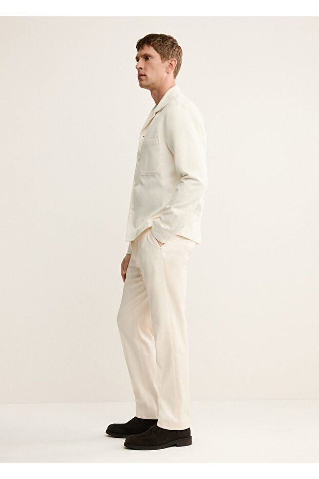 Regular fit pamuklu pantolon - 7