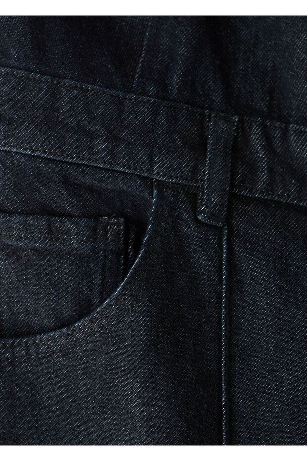 Düğmeli kot tulum - 6