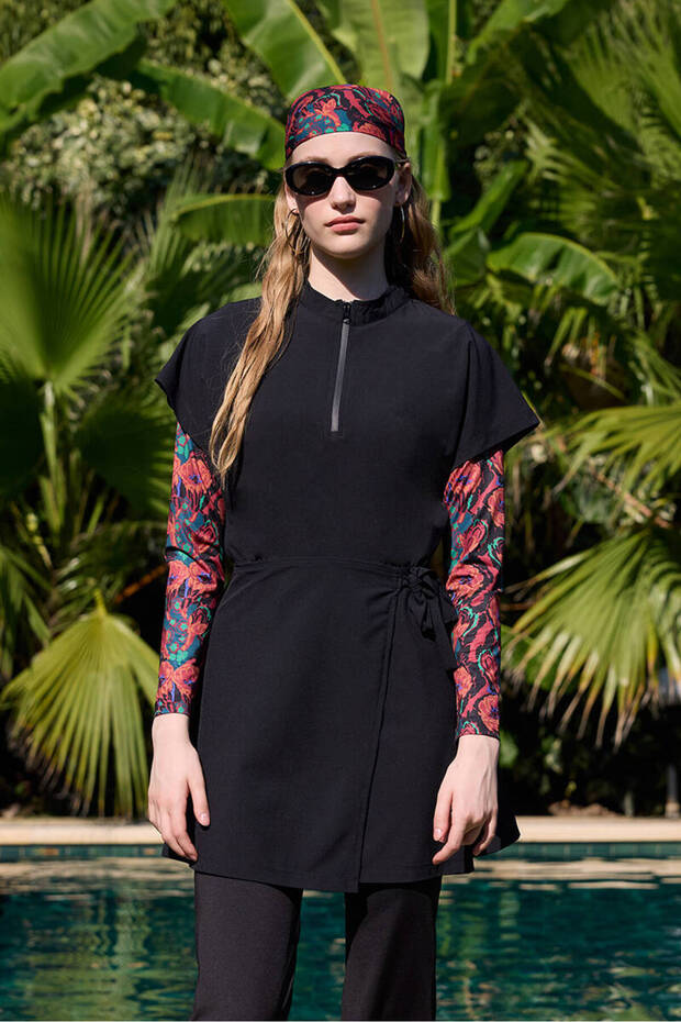 SİYAH ANVELOP TESETTÜR MAYO JİLE - 4