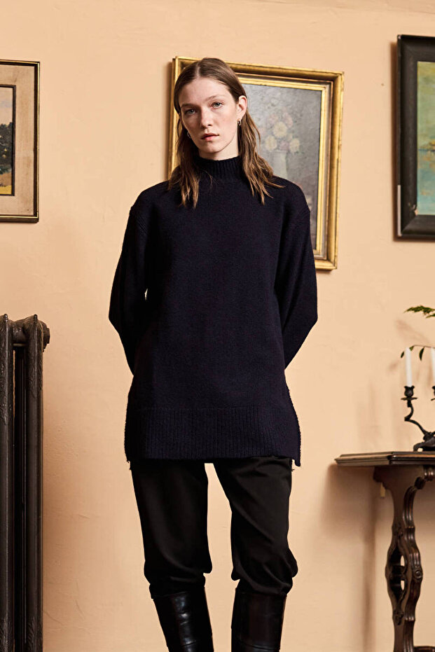 LACİVERT SOFT KAZAK - 3