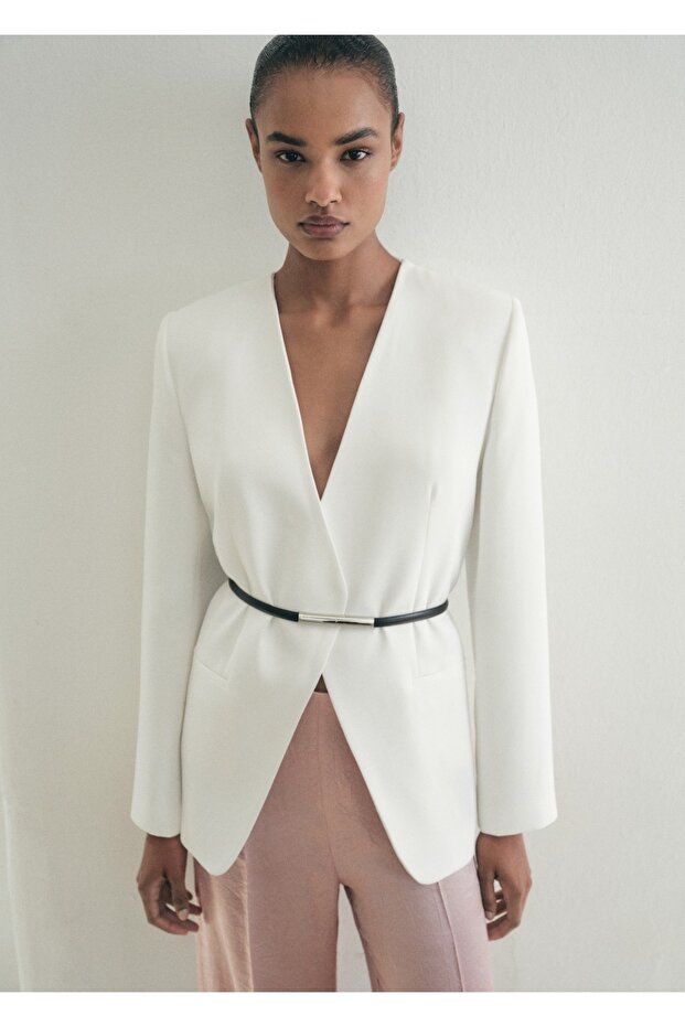 Kırışık efektli wide leg pantolon - 1