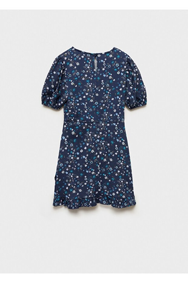 Çiçekli kısa elbise - 4
