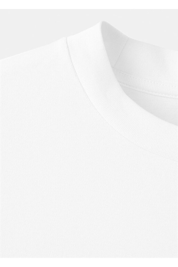 Pamuklu uzun tişört - 5
