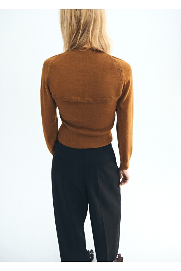 Hırka tarzı kazak - 4