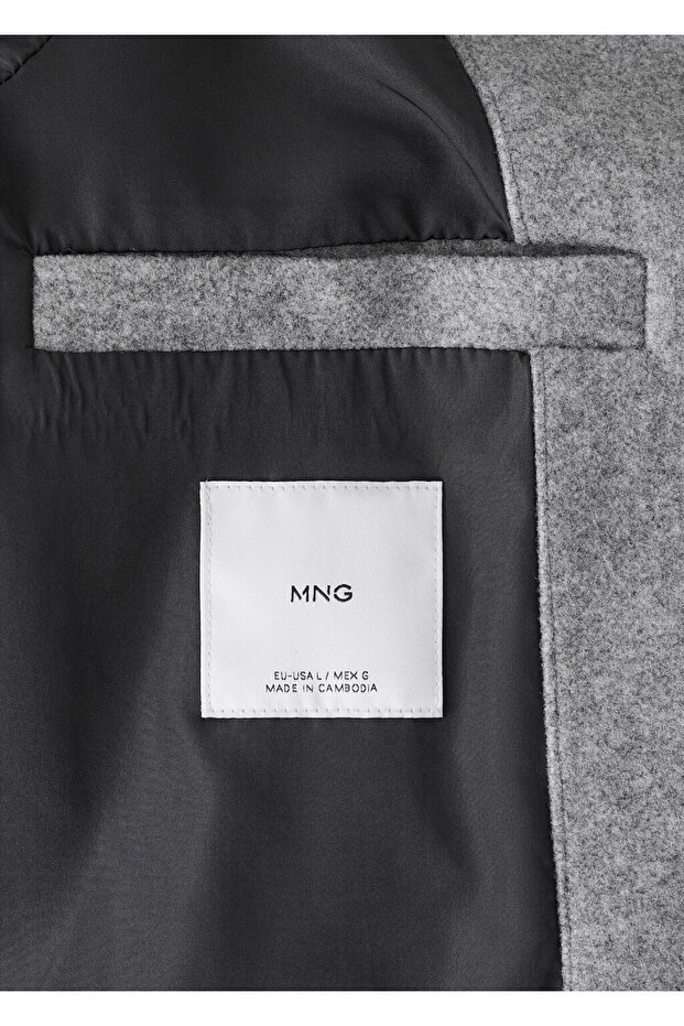 Kapüşonlu kumaş ceket - 5