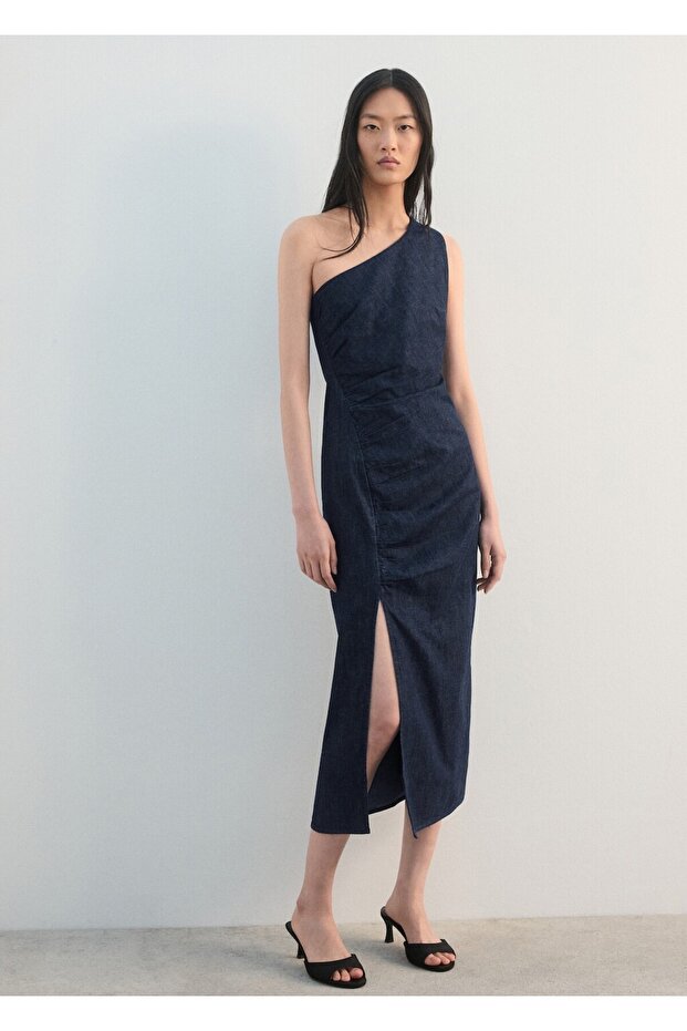 Asimetrik kot elbise - 2