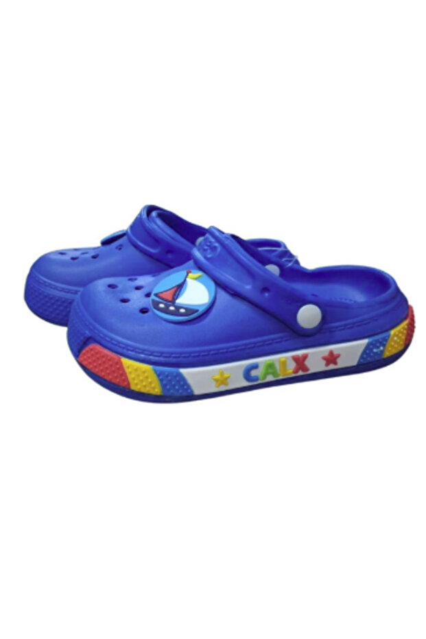 Calx Boy's Ship Figured Non-Slip Sole Slippers Sandals Bnt7020