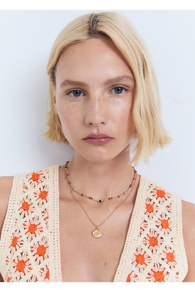 Kuşaklı dantel bluz - 6