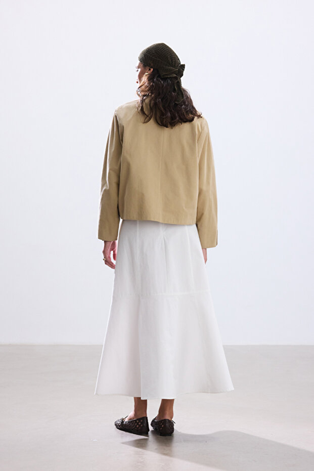 سترة قطنية بأزرار رملية - 7