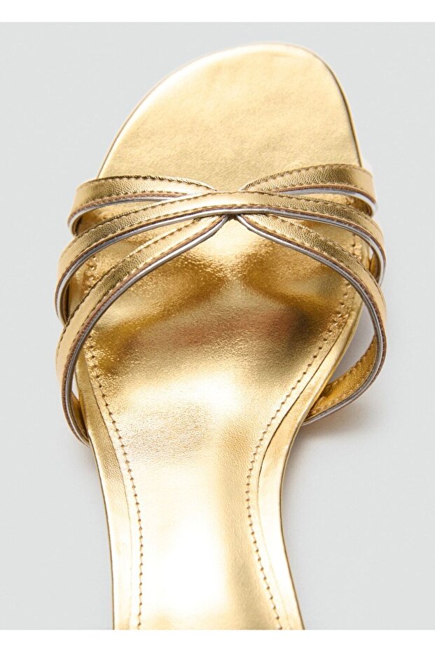 Kitten topuklu bantlı sandalet - 4