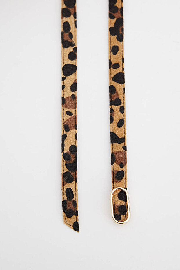 Leopard Patterned Rope Belt - 2