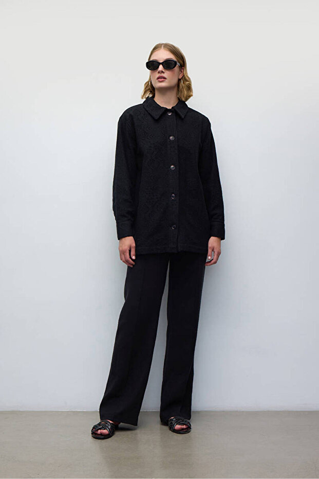 SİYAH KROŞE CEKET - 2