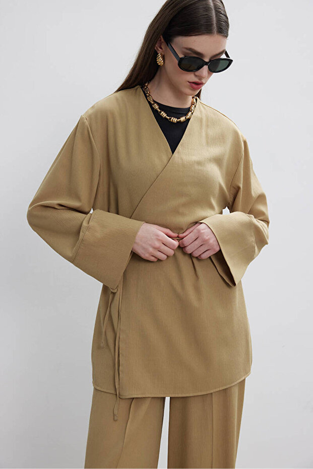 Блуза с креп плат - 7