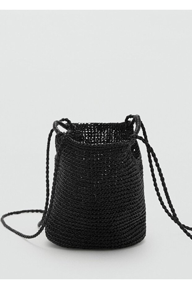 Örme mini omuz çantası - 6