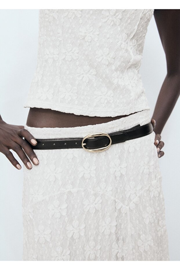 Dantelli midi etek - 7