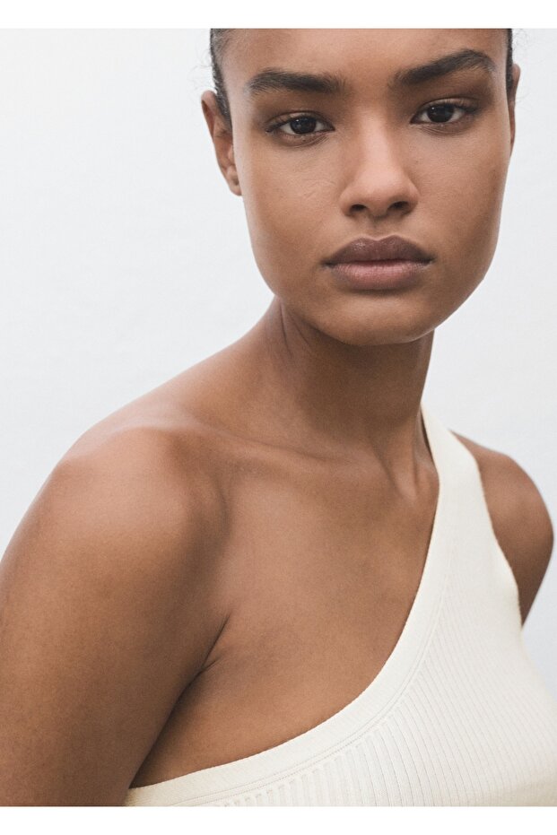 Düğümlü asimetrik bluz - 6