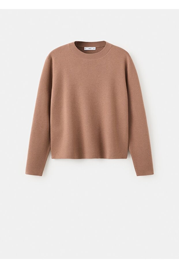 Yuvarlak yaka triko kazak - 3