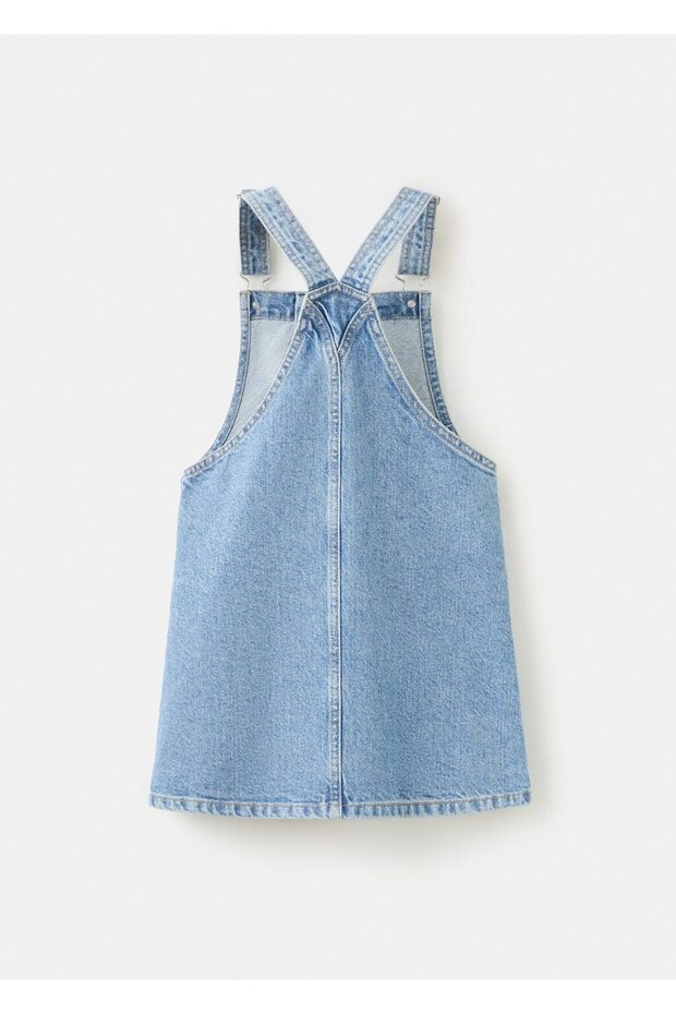 Kısa kot jile elbise - 2