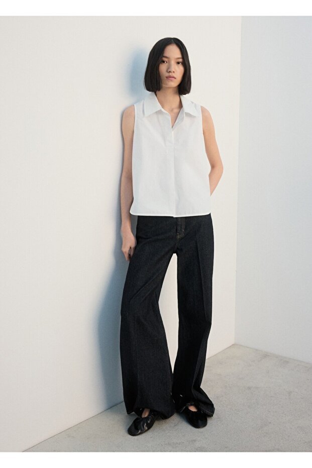 Kolsuz pamuklu gömlek - 2