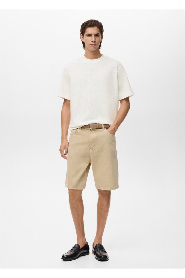 Pamuklu dokuma tişört - 2