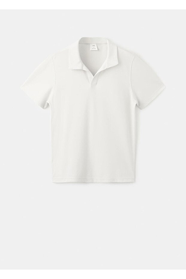 Pamuklu pike polo gömlek - 3