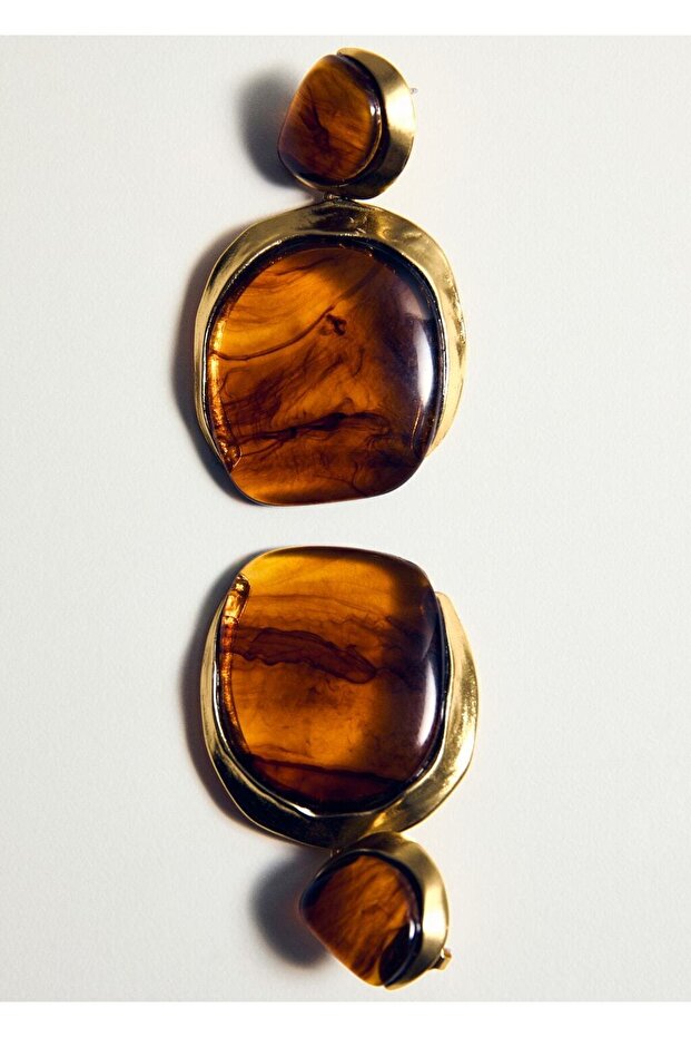 Reçine uçlu küpe - 4