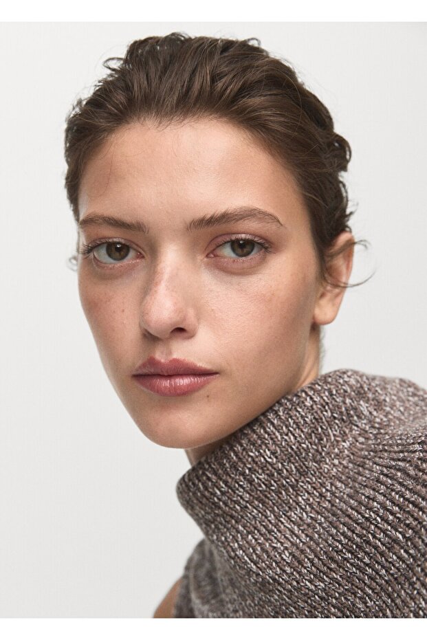 Sarmal yaka kırçıllı yelek - 6