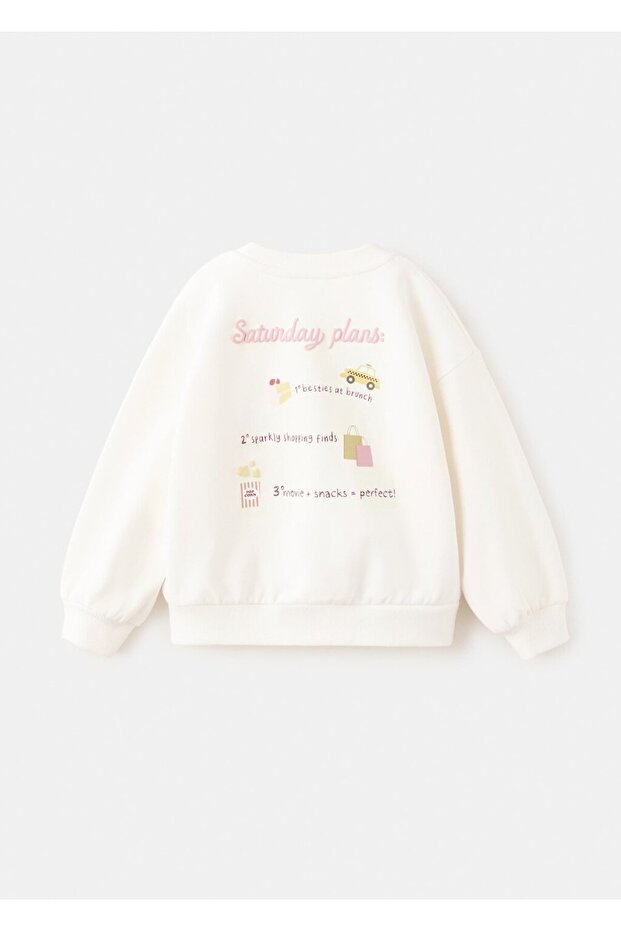İşlemeli pamuklu sweatshirt - 2