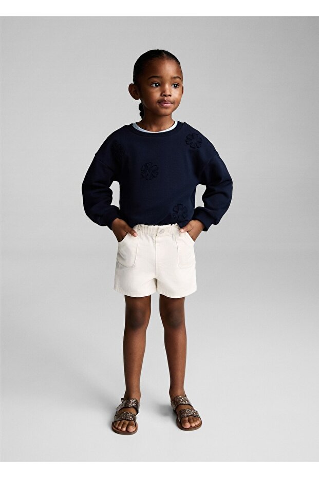 Paperbag denim şort - 2