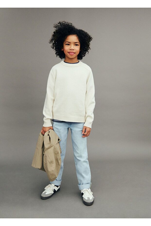 Pullover mit Strickdetail - 3